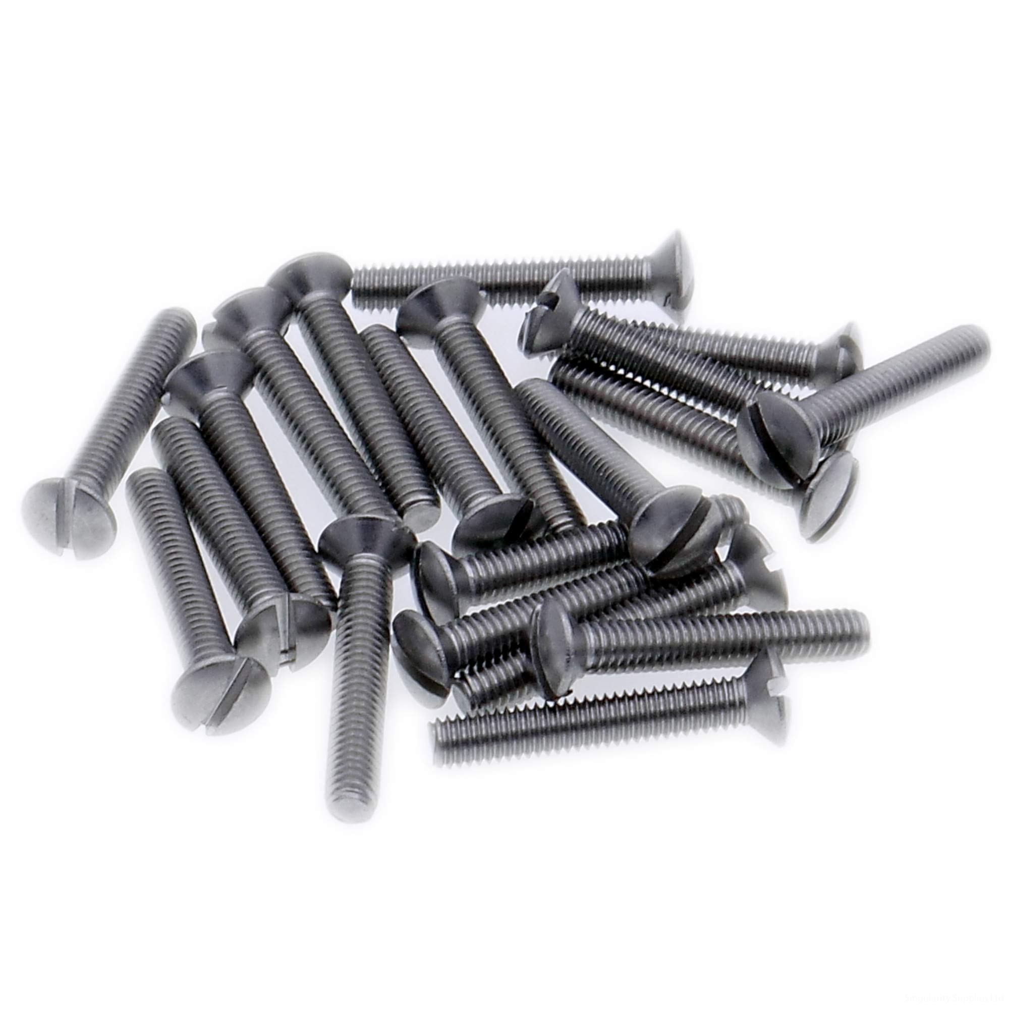 M4 (4mm x 16mm) Slot Raised Countersunk Machine Screw (Bolt) - Stainless Steel (A2) (Pack of 20)