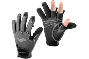 Palmyth Neoprene Fishing Gloves for Men and Women 3 Cut Fingers Flexible Great for Photography Fly Fishing Ice Fishing Running Touchscreen Texting Hiking Jogging Cycling Walking