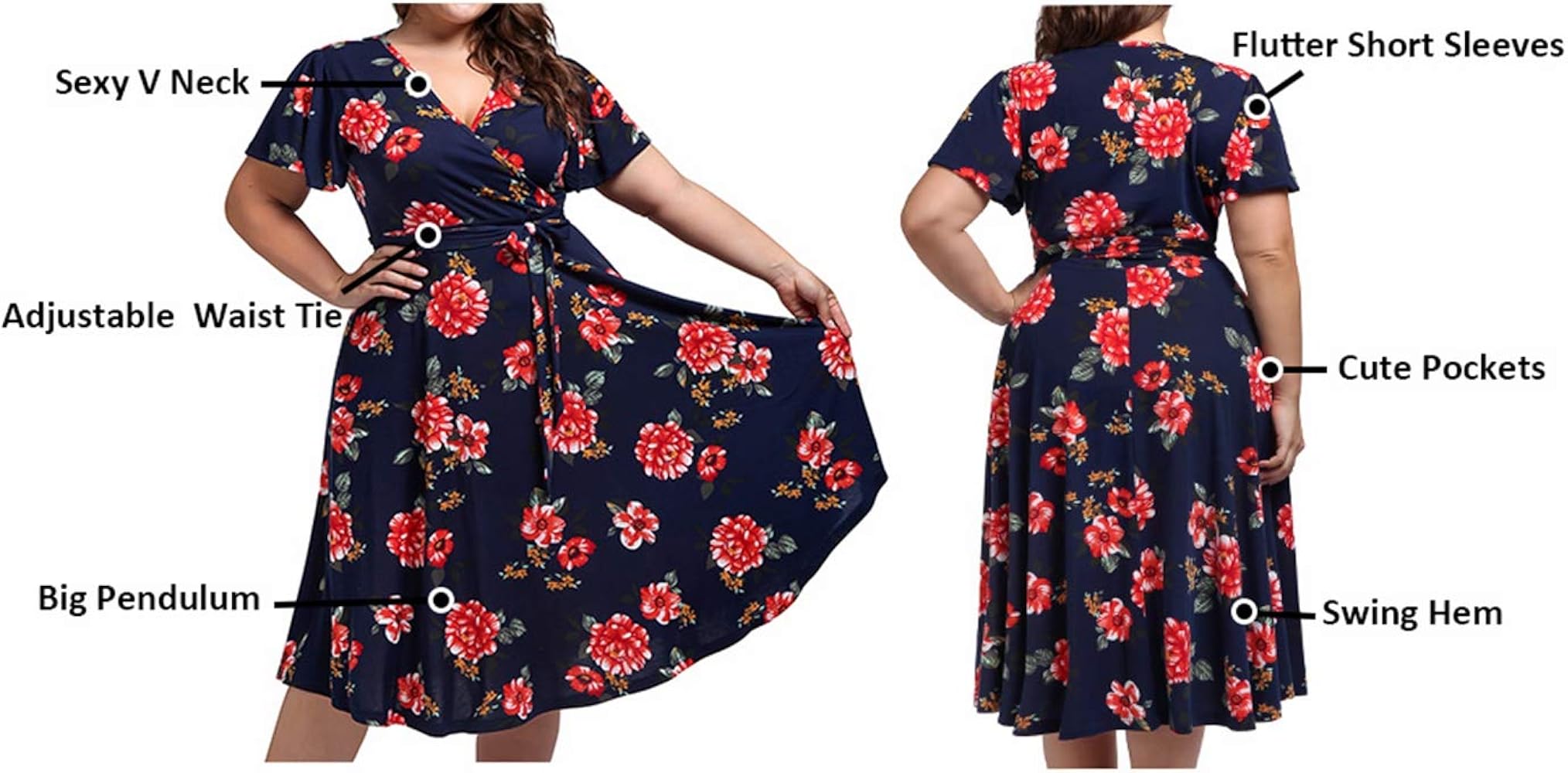 floral dress for chubby