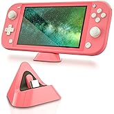 Charging Dock for Nintendo Switch lite, Docking Station for Nintendo Switch lite - Coral