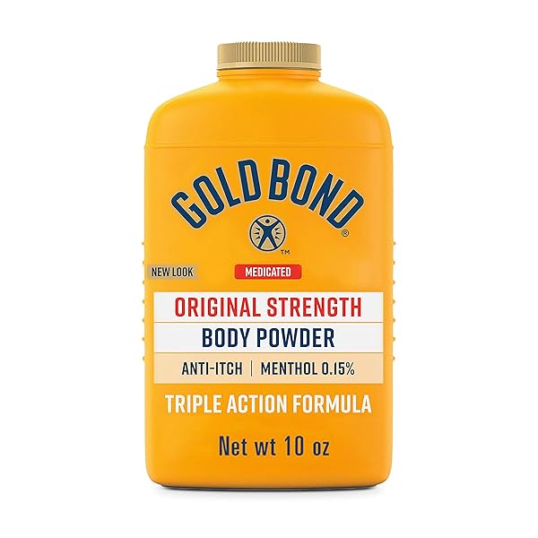 GOLD BOND MEDICATED ORIGINAL STRENGTH BODY POWDER, 10 OZ., TALC-FREE, ANTI-ITCH, ABSORBS & COOLS