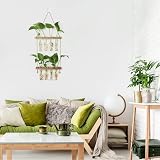 Hyindoor 2 Tier Propagation Station Glass Planter Wall Hanging Test Tubes 8pcs view 7