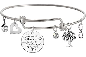 TISDA The Love between Grandmother and Granddaughter is Forever Bracelet