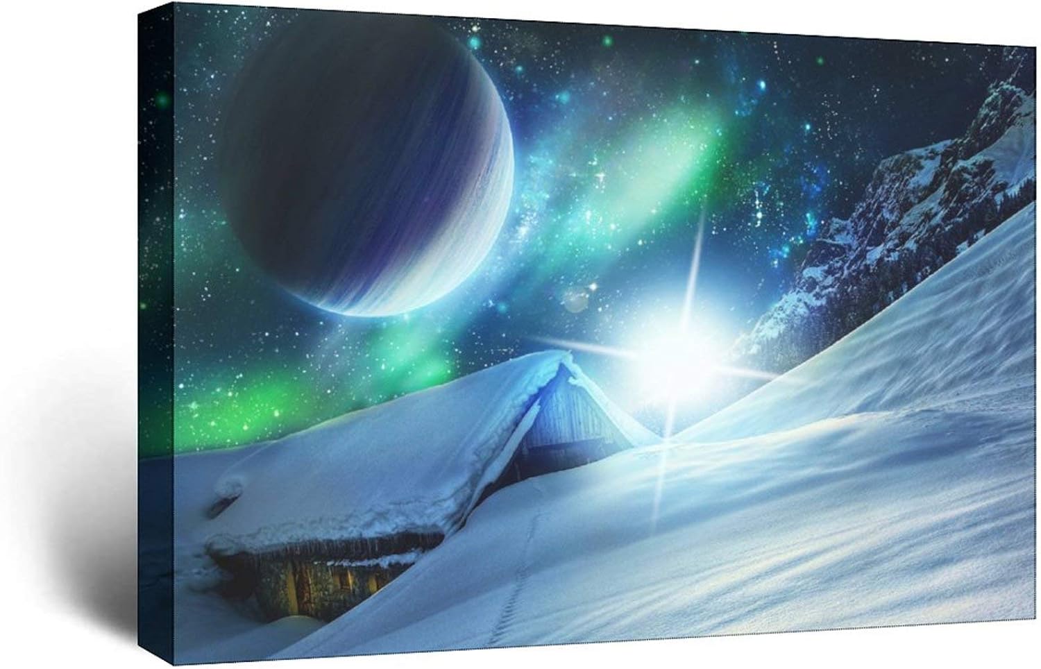 Amazon.com: Universe Planet Wall Decor Canvas Prints Art for Bedroom