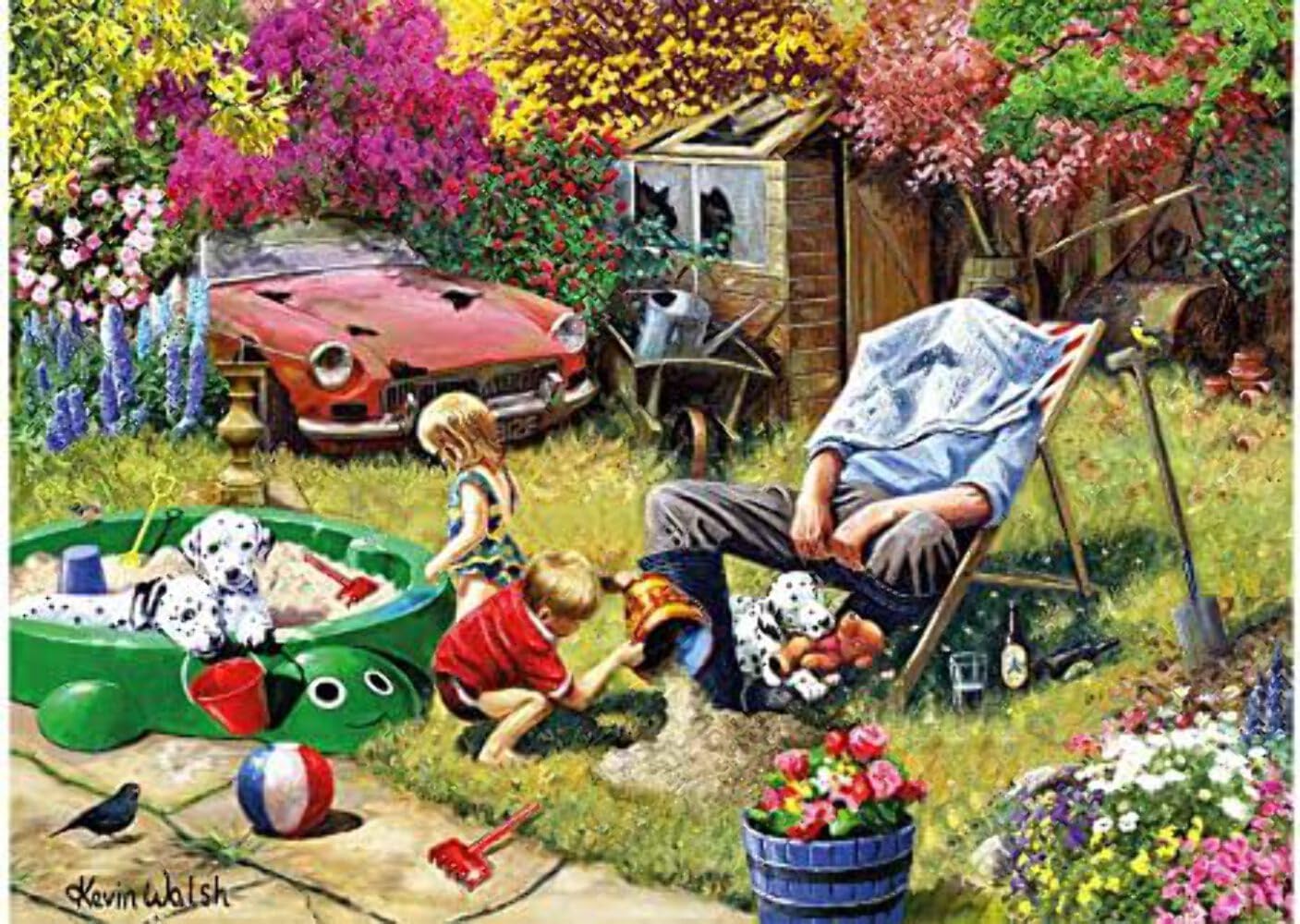 1000 Piece Jigsaw Puzzle | Busy in the Garden