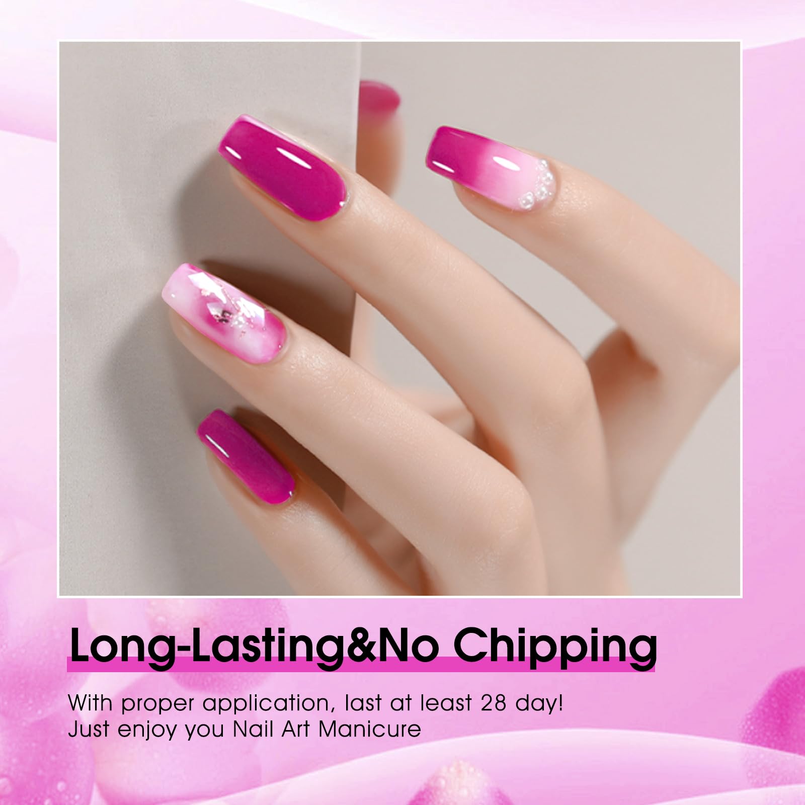 VENALISA Purple Gel Nail Polish, 12ml Purple Gel Polish Neon Dark Purple Color Soak Off UV LED Nail Gel Polish Nail Art Starter Manicure Salon DIY at Home, 0.43 OZ - Image 7