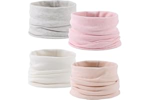 Zsedrut Baby Girls Scarf Toddler Boys Soft Neck Warmer Autumn Winter Infant Cotton Round Scarves