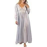 Shadowline Women's Nightgown Robe Peignoir Set Silhouette Nylon Sleepwear