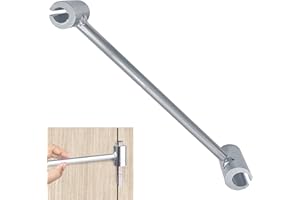 Eveco Door Hinge Gap Adjustment Wrench Tool - Universal Door Hinges Bender Adjuster & Spanner for Residential Commercial Doors - Gap & Hinge Hole Adjusting Repair Tool (8mm - 19mm)