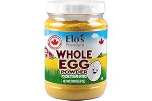 Whole Egg Powder 100g – PRODUCT OF CANADA- High-Protein, Pasteurized & Easily Rehydrated for Baking, Cooking & Meal Prep – Id