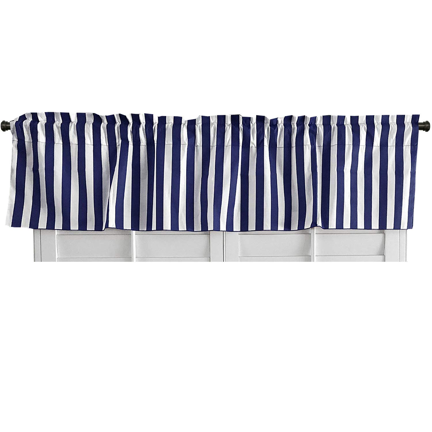 Best Blue And White Striped Kitchen Curtains