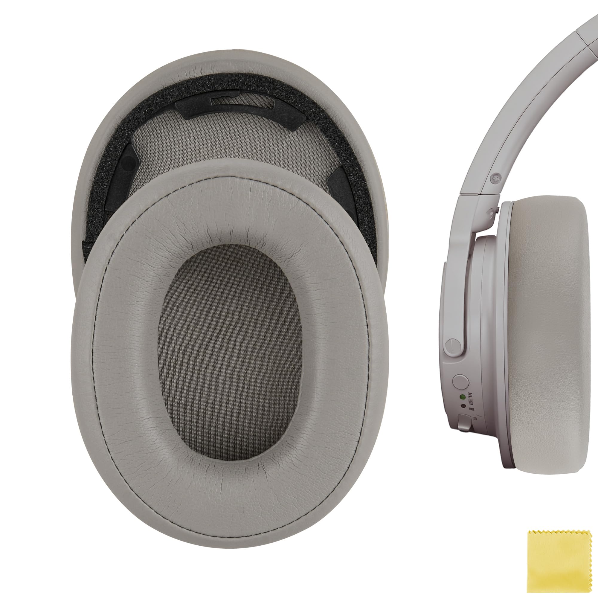 Geekria Replacement Ear Pads Compatible with Audio-Technica ATH-SR50BT Headphones Ear Cushions, Repair Parts (Gold)