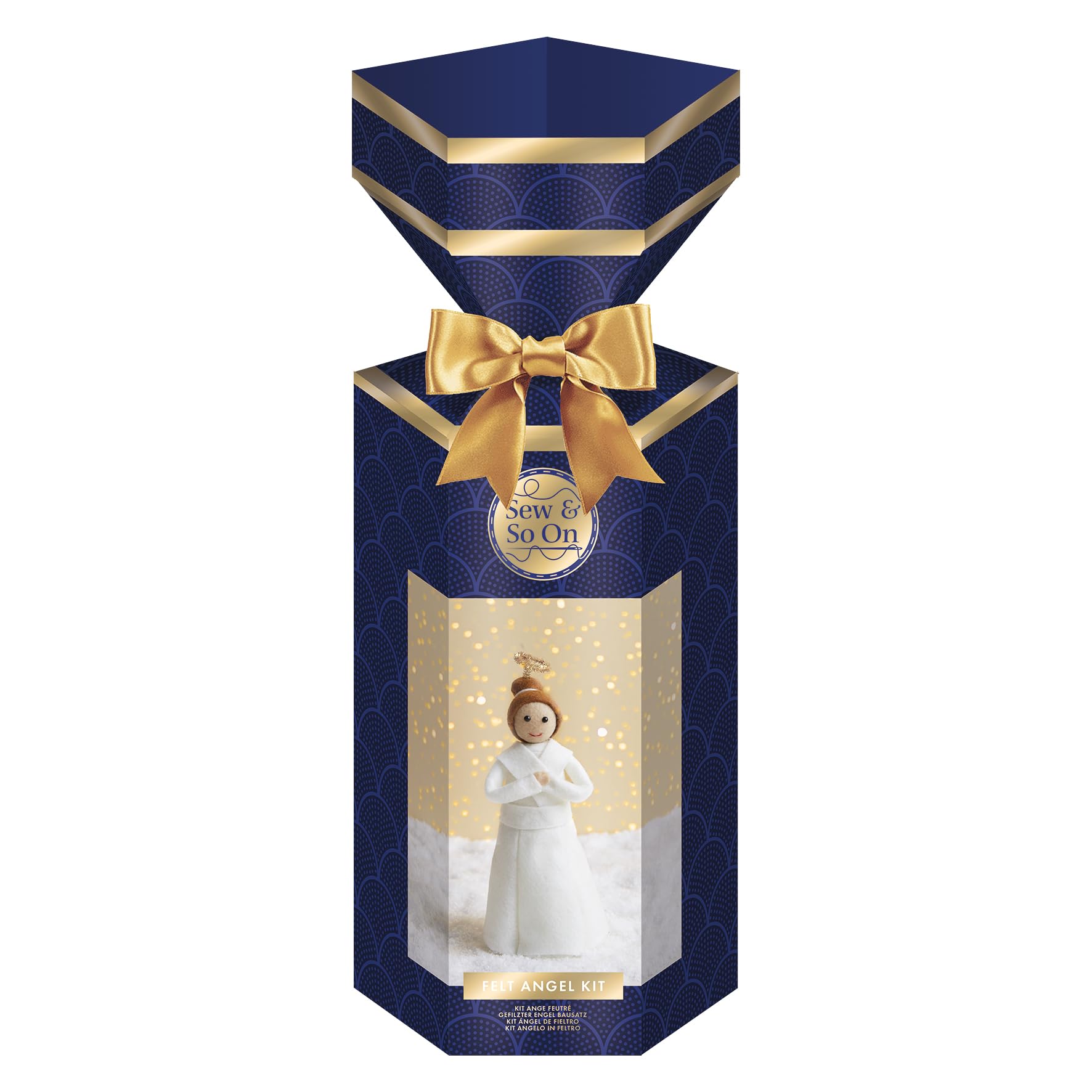 Sew & So On Felt Angel Felting Craft Making Kit, All The Craft Supplies Needed, for Adults & Kids, Whether Beginners Or Experienced Crafters, Includes All Accessories, Makes The Perfect Crafts Gift