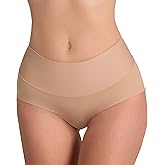 Leonisa High-Tech High-Waisted Classic Sculpting Panty Ladies Underwear Panties with Tummy Control