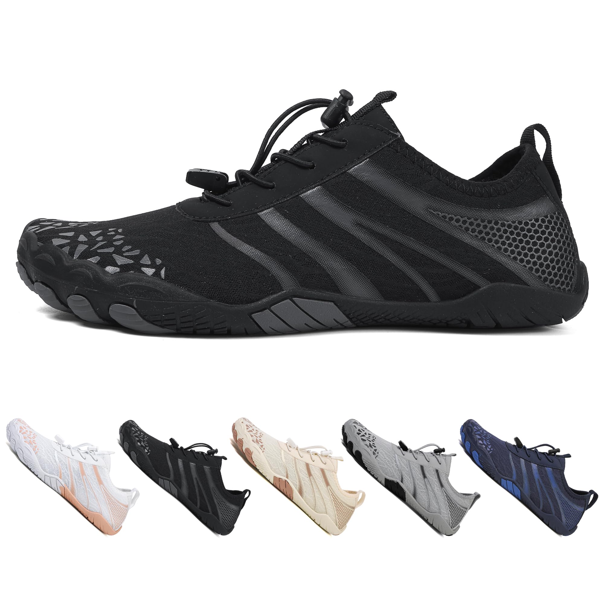 Photo 1 of MOCHINI Hike Barefoot Shoes Grounded Footwear for Womens Men Non-Slip Wide Toe Neuropathy Beach Pool Aqua Swimming Surf Hiking Walking Quick Dry Water Shoes