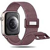 Maledan Nylon Band Compatible with Apple Watch Bands 38mm 40mm 41mm 42mm 44mm 45mm 46mm 49mm Women Men, Soft Lightweight Breathable Sport Loop Straps for iWatch Series 10 9 8 7 6 5 4 3 2 1 SE Ultra 2