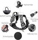 HEELE No Pull Dog Harness Large Reflective Adjustable Front Back Leash view 2