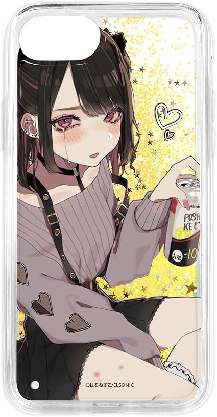 Amazon Co Jp はむねずこ Iphone7 プリント グリッター ケース 病みガール Hm 022 イエロー Wn Lc 家電 カメラ