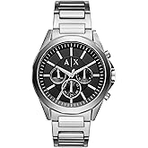 A|X Armani Exchange Chronograph Watch for Men with Stainless Steel, Silicone or Leather Band