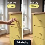 Hemway Chalk Paint Custard Yellow 1L Matt Finish Furniture & Walls view 7