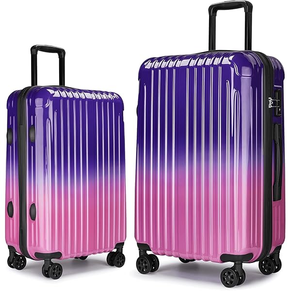 Amazon.com | AnyZip Luggage Sets 3 Piece Hardshell Suitcase Set PC
