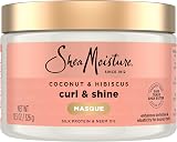 Shea Moisture Hibiscus Shine Hair Mask 12 Oz Orange Coconut Deep Treatment view 1
