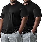 Cadtuos Men’s Big and Tall Shirts Cooling Quick Dry Moisture Wicking Workout Athletic Lightweight Short Sleeve Active T-Shirt