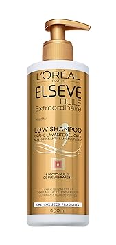 Elsève Low Shampoo Nährstoff-Waschcreme, 1er Pack (1 x 400 ml)