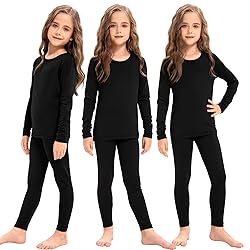 Silkfly 3 Set Girls Thermal Underwear Soft Winter