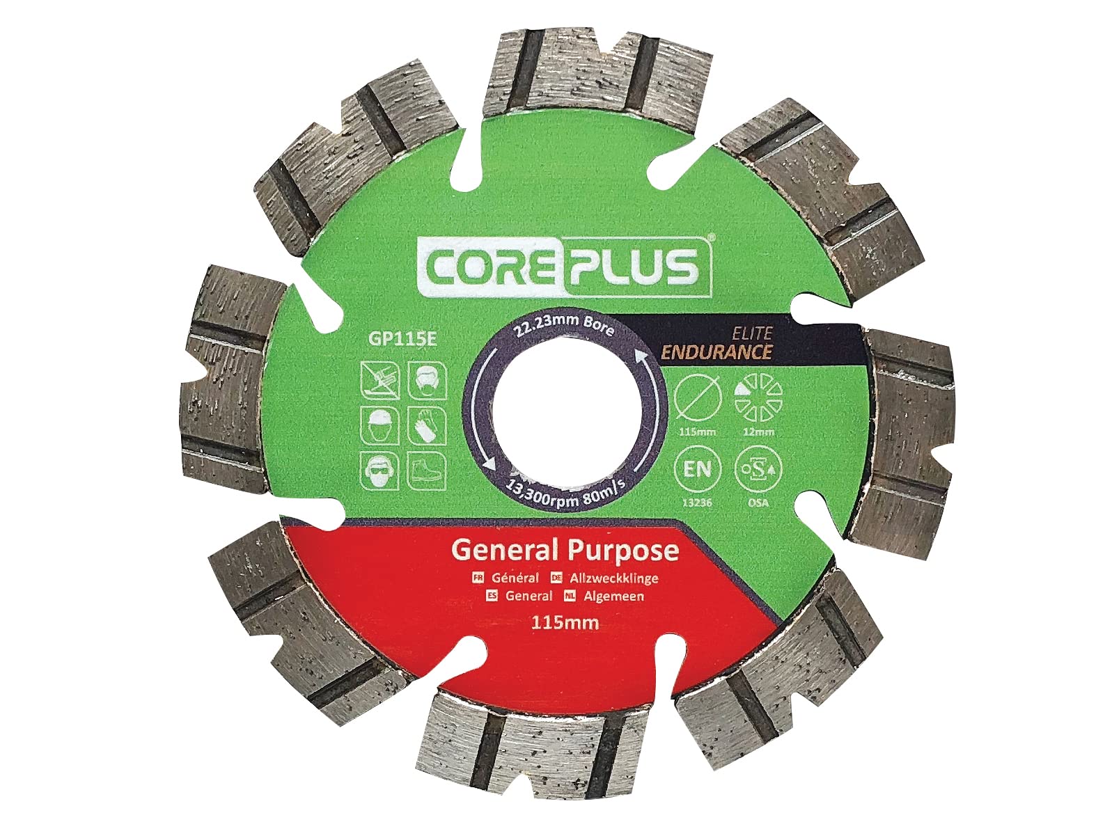 CorePlus Elite General-Purpose Diamond Blade 115mm x B22.23mm (4.5in)