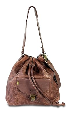 Desiderius Adeline Laetitia Ledertasche Beuteltasche Rindsleder freie Farbwahl, 29x30x14 cm (B x H x T)