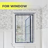 SULIVES String Curtains Door Fly Screen Curtain 100x200cm Silver view 5