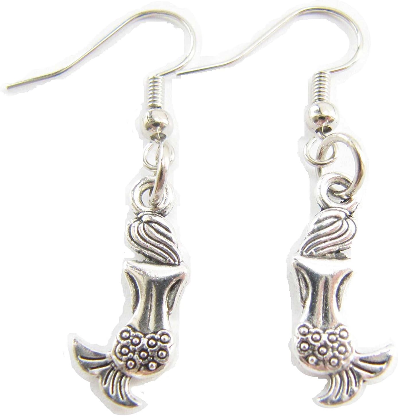 Mermaid Earrings,Beach Earrings,Ocean Earrings,Nautical Earrings,Summer Earrings