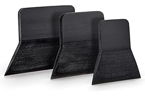 NEWISHTOOL 3 PCS PPF Squeegee Kit for Vinyl, TPU Rubber Scraper 80 Durometer Black, Window Glass Cleaning Car Paint Protectio