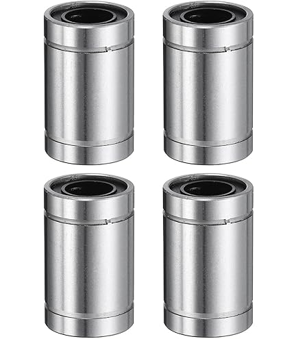 QUARKZMAN 4pcs Rodamientos Lineales LM6LUU Diámetro De Perforación De 6mm OD 12mm Longitud De 35mm Rodamiento De Movimiento Lineal Para Máquina CNC Y Impresora 3D