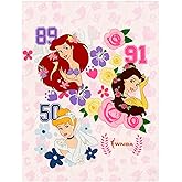 Northwest Disney x WNBA Princesses Throw Blanket Soft Fleece Silk Touch Throw Official Licensed Bedroom & Couch Decor 46" x 60"