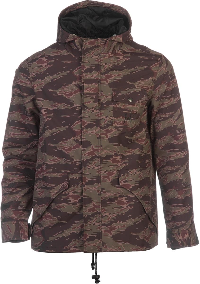 HUF Hooded Deck Jacket (camo / tiger camo): Clothing