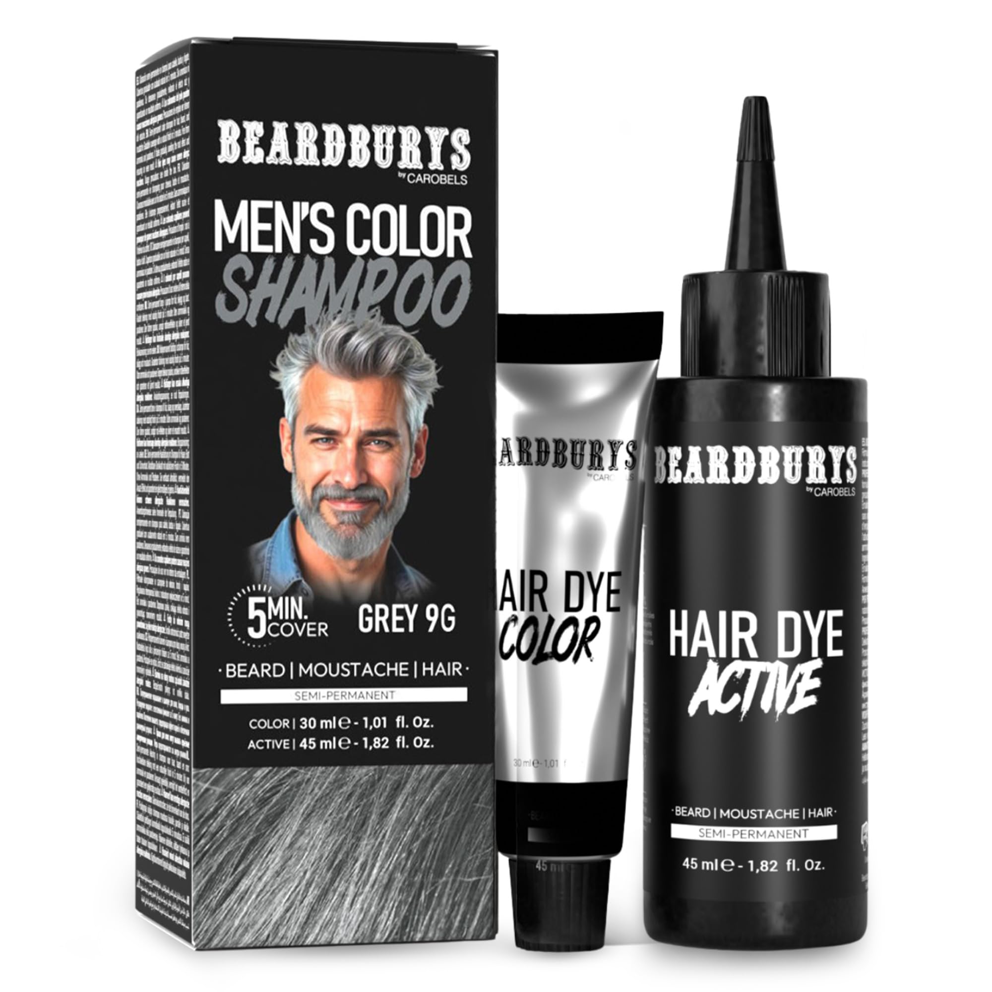 Beardburys Densify Caffeine Shampoo for Men – Hair Thickening & Anti Hair Loss Fortifying Shampoo for Fine or Thinning Hair, Healthy Growth, Aloe Vera, Menthol, Paraben Free, 330ml