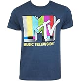 MTV Men&rsquo;s Retro Logo T-Shirt - Officially Licensed Short Sleeve Graphic Tee, Adult Unisex Fit