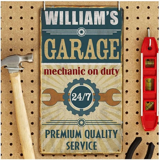 Amazon.com: Garage Personalized Metal Sign/Outdoor Decor Most Watched