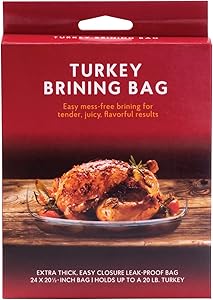 HIC Harold Import Co. Turkey Brining Bag, Holds 20-Pound