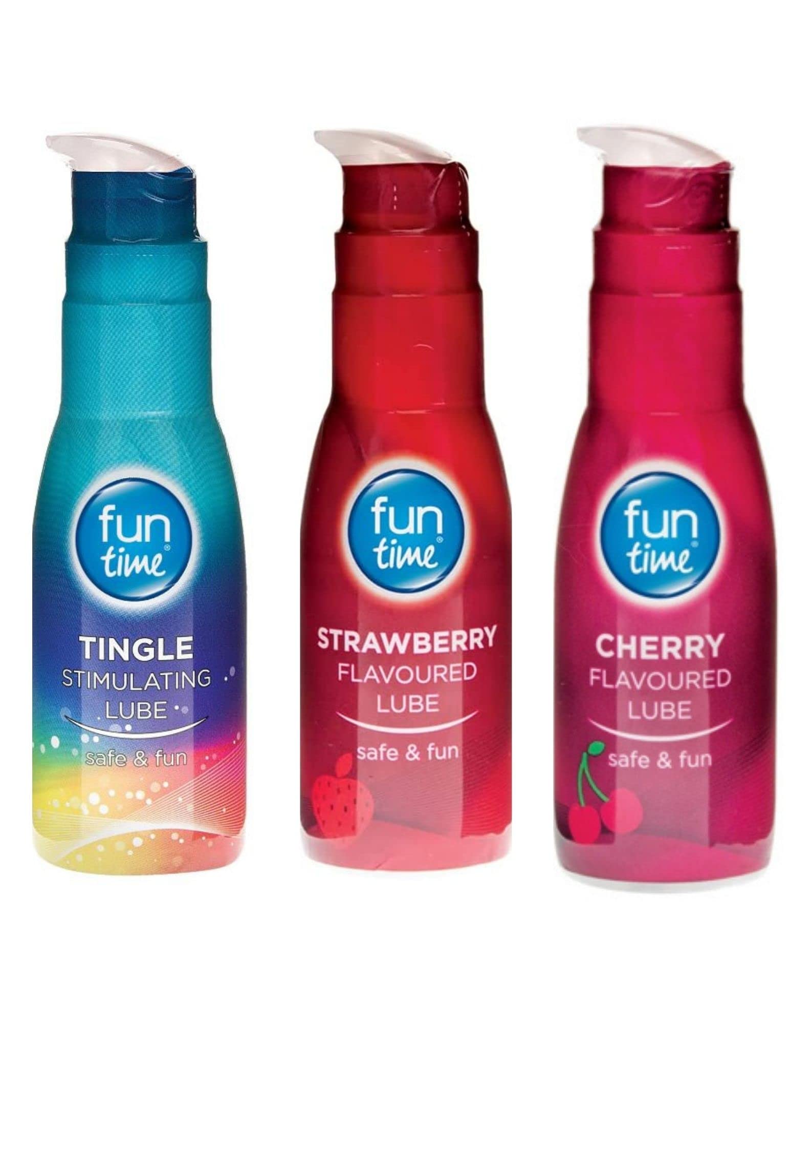 Fun time Lubricants - 225 ml (Tingle, Cherry, Strawberry, 225 ml)