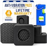 Anti Vibration Pads for Washing Machine and Dryer (Set of 4) - Washer Anti Vibration Pads with HexiGrip&trade; - Washing Machine Accessories &amp; Leveling Pads - Vibration Dampening Mat