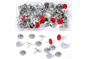100pcs Reflective Tacks, Hunting Trail Markers Glow in The Dark Tacks Trail Marking Tacks Reflective Thumb Tacks for Hiking C