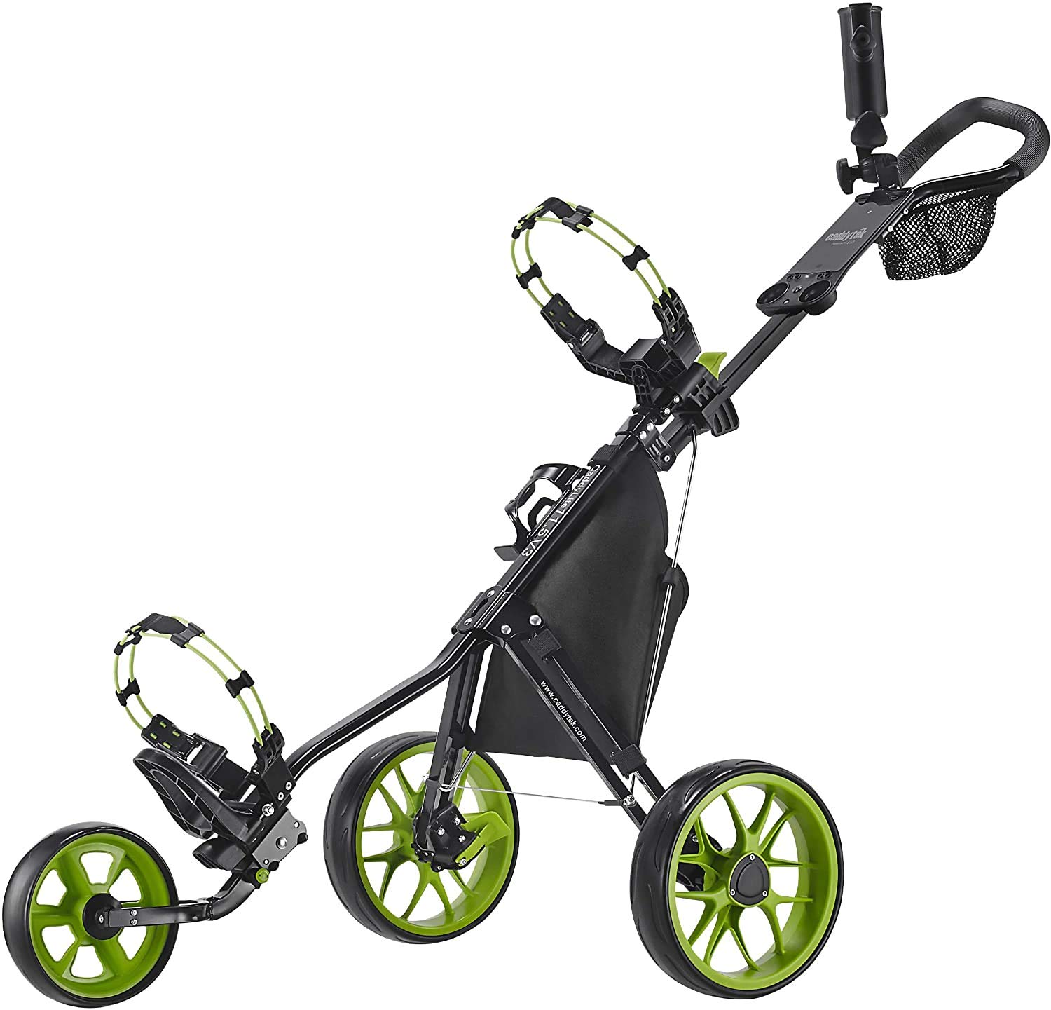 Caddytek CaddyLite 11.5 V3 3 Wheel Golf Push Cart - SuperLite Deluxe, Lightweight, Easy To Fold Caddy Cart Pushcart