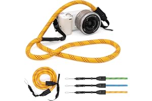 Eggsnow Camera Strap, Binocular Neck Shoulder Strap for Binoculars and Mirrorless Digital Cameras, Rope Camera Strap Adjustable Length 40-52inch Great Gift For Men Women Photographers