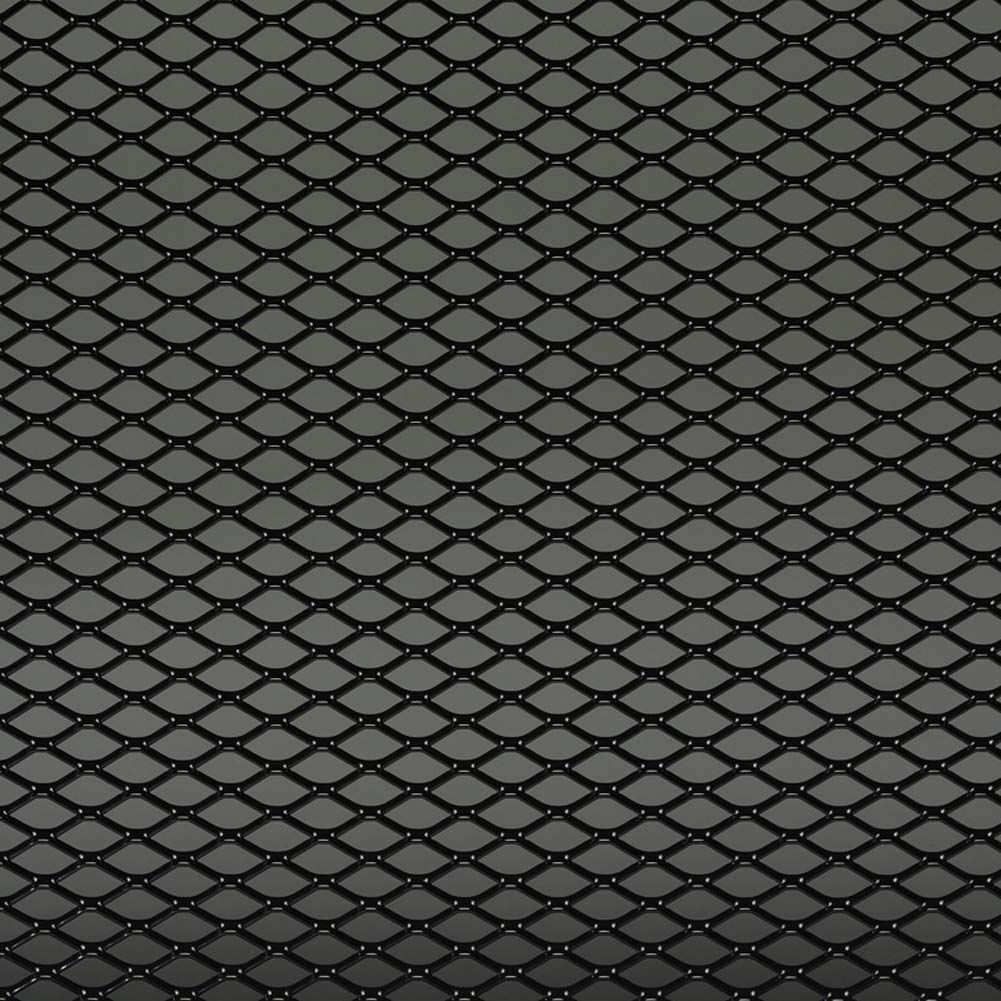 AutoStyle Race mesh aluminum black - diamond design 16x8mm - 125x25cm