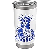 Retro Are We Great Yet? Funny Anti Trump Stainless Steel Insulated Tumbler