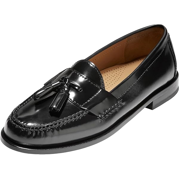 Amazon.com | Cole Haan Pinch Tassel Black 6.5 E (M)/Wide | Loafers
