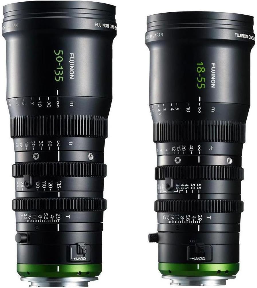 Fujinon MK 18-55mm T2.9 Lens, Sony E-Mount MK 50-135mm T2.9 Lens, Sony E-Mount